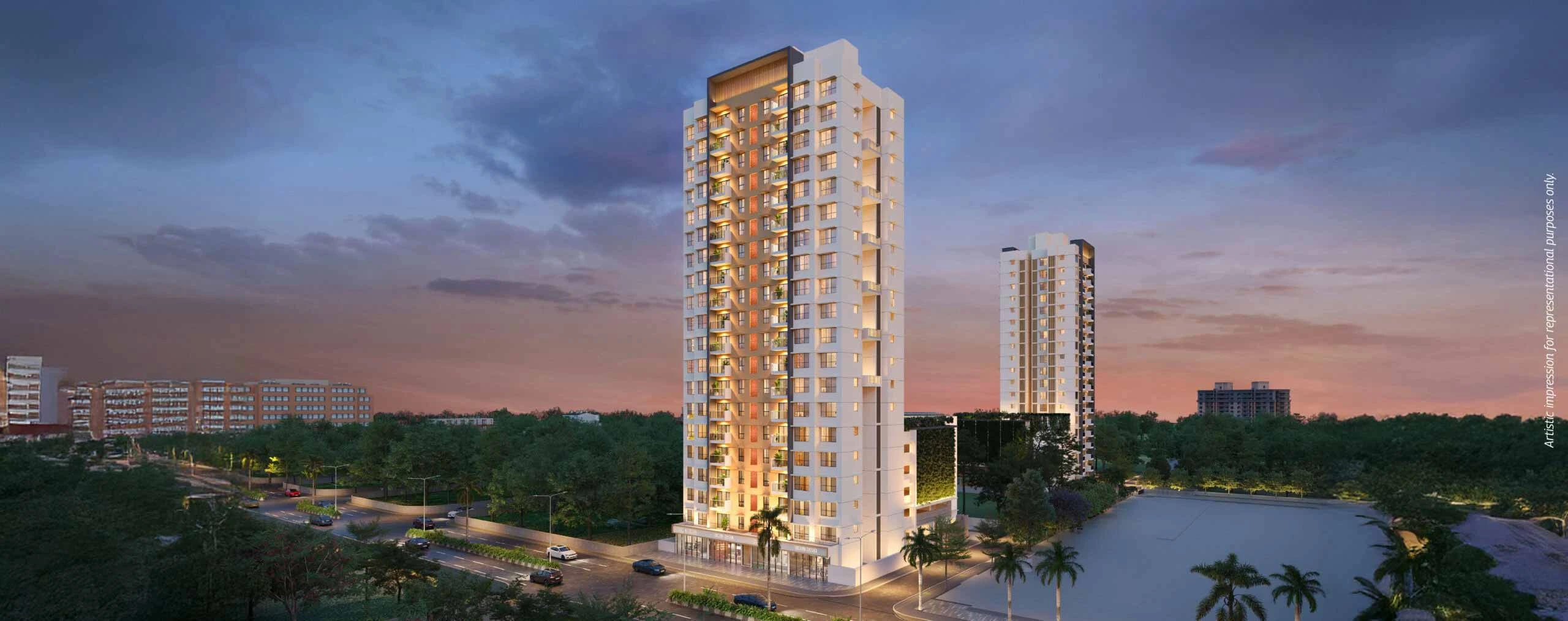 Mahindra Lifespace Blossom Tower View